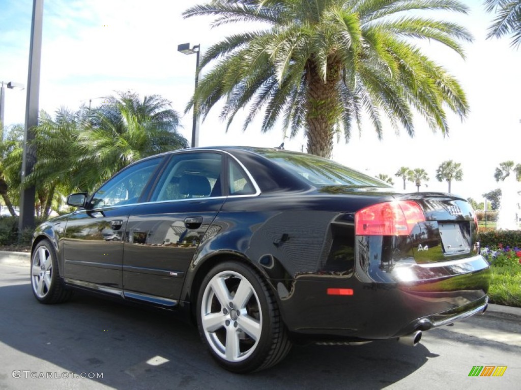2007 A4 3.2 quattro Sedan - Brilliant Black / Ebony photo #8