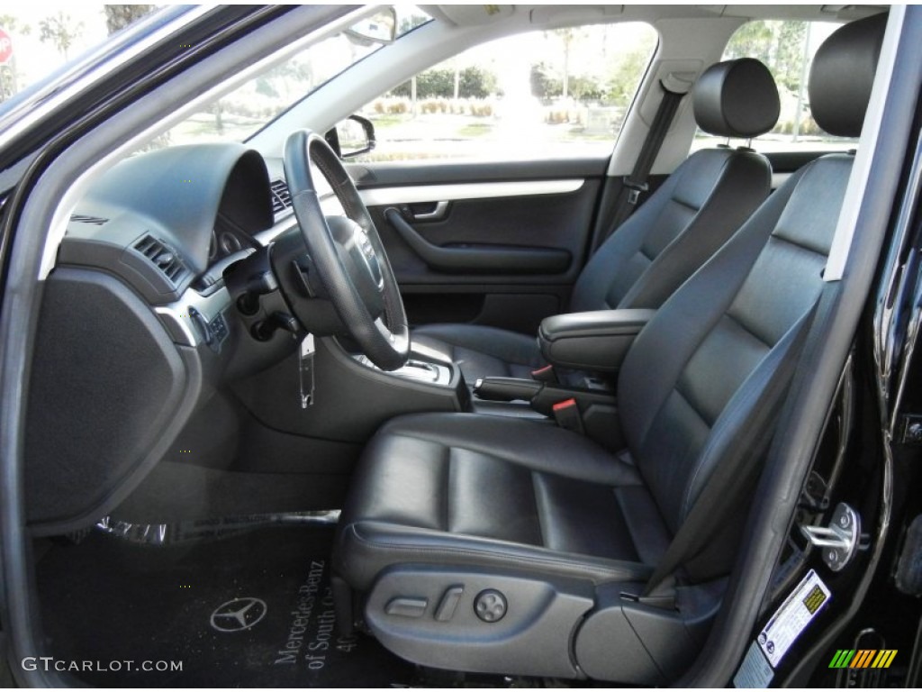 Ebony Interior 2007 Audi A4 3.2 quattro Sedan Photo #76799333