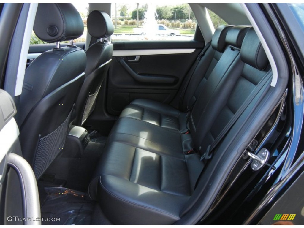 2007 Audi A4 3.2 quattro Sedan Rear Seat Photo #76799356