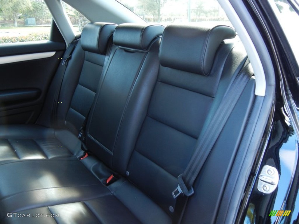 2007 Audi A4 3.2 quattro Sedan Rear Seat Photos