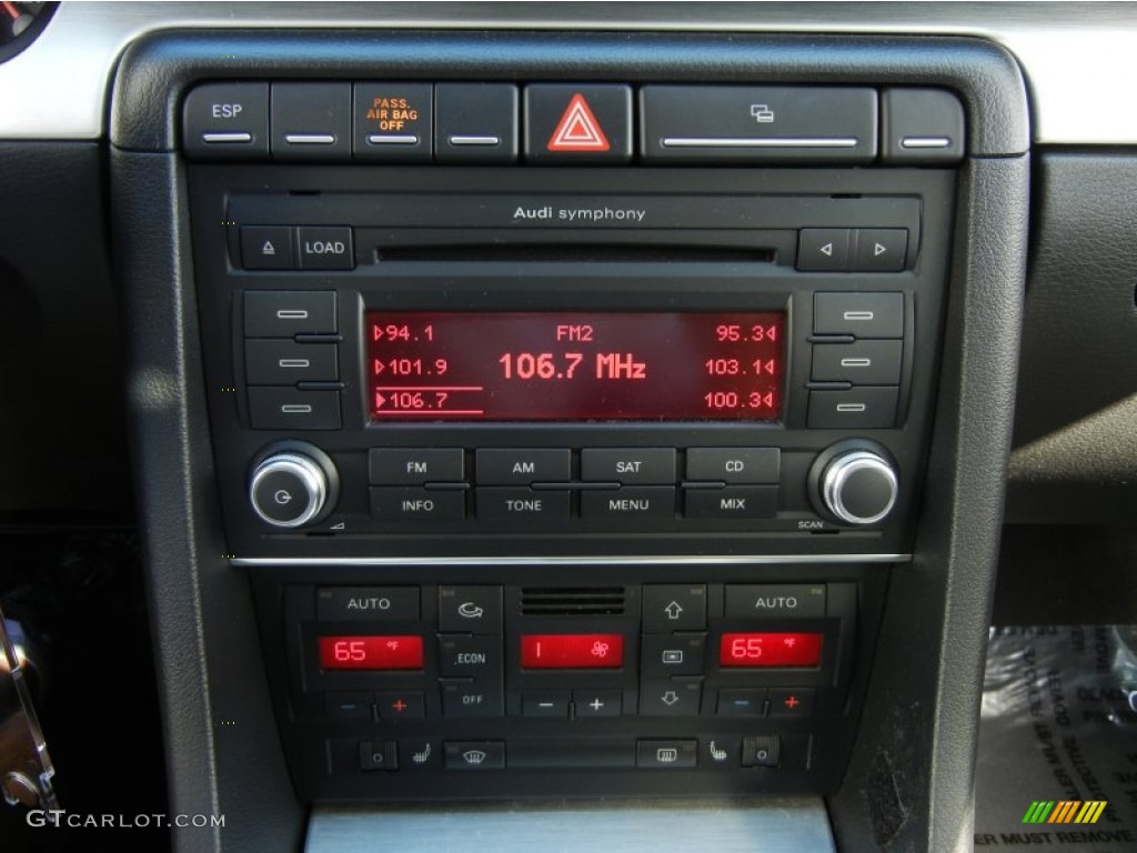 2007 Audi A4 3.2 quattro Sedan Audio System Photo #76799424