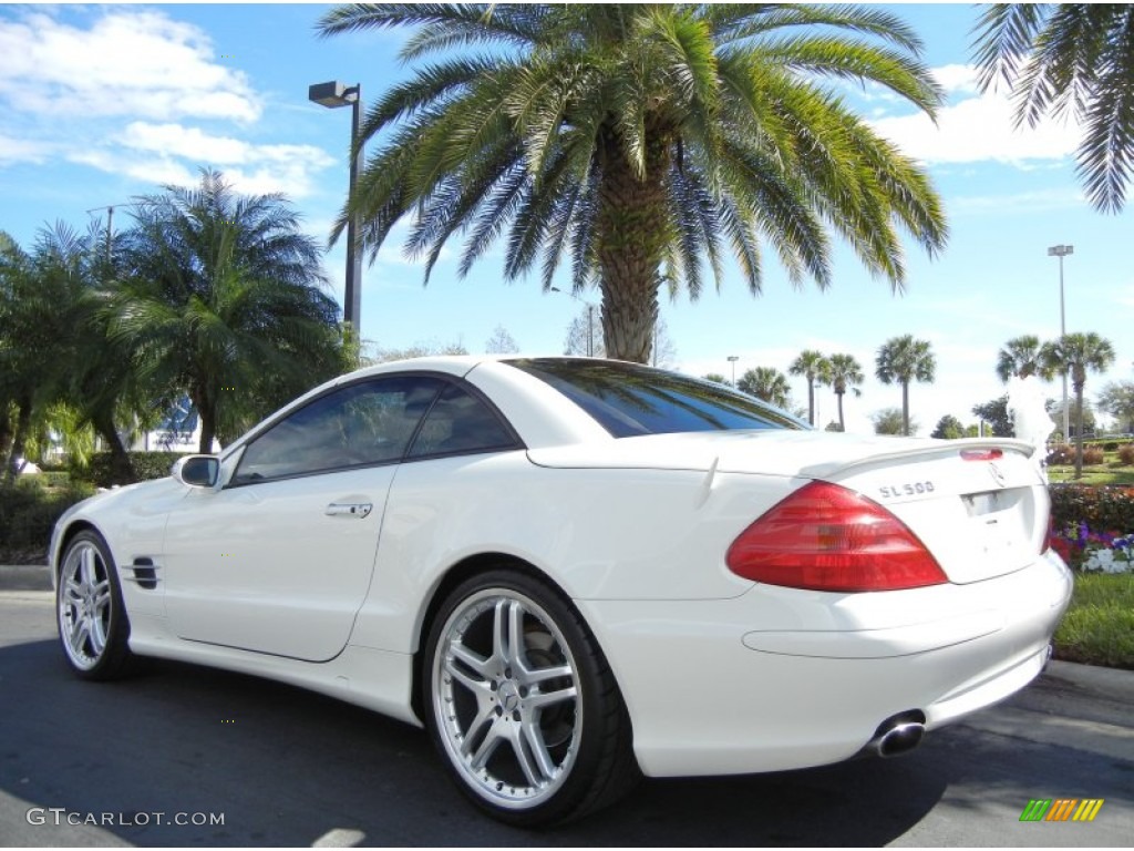 Alabaster White 2005 Mercedes-Benz SL 500 Roadster Exterior Photo #76800132