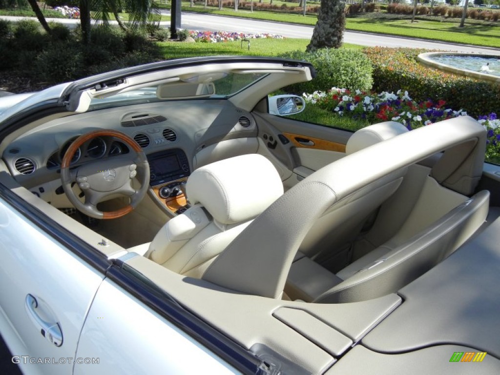 Stone Interior 2005 Mercedes-Benz SL 500 Roadster Photo #76800182