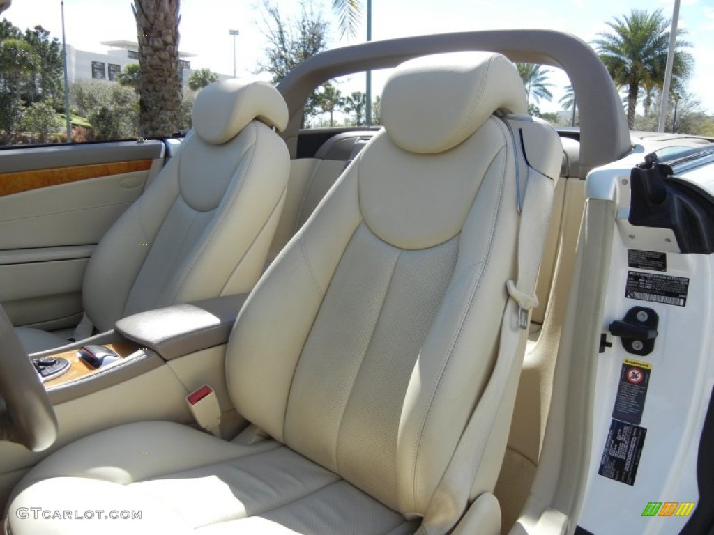 Stone Interior 2005 Mercedes-Benz SL 500 Roadster Photo #76800281