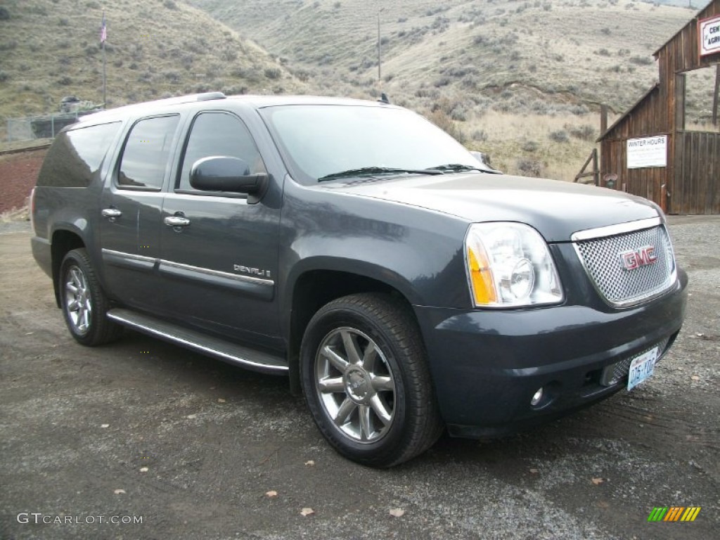2008 Yukon XL Denali AWD - Dark Slate Metallic / Ebony photo #1