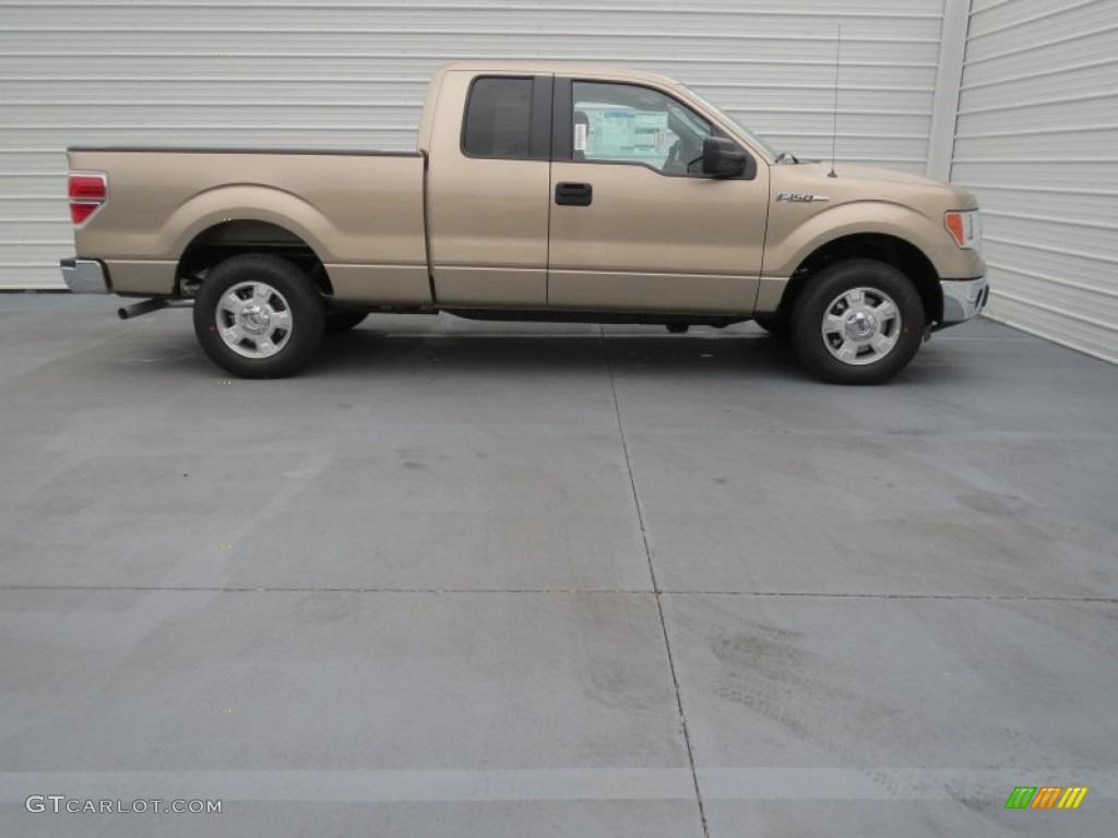 2013 F150 XLT SuperCab - Pale Adobe Metallic / Adobe photo #2