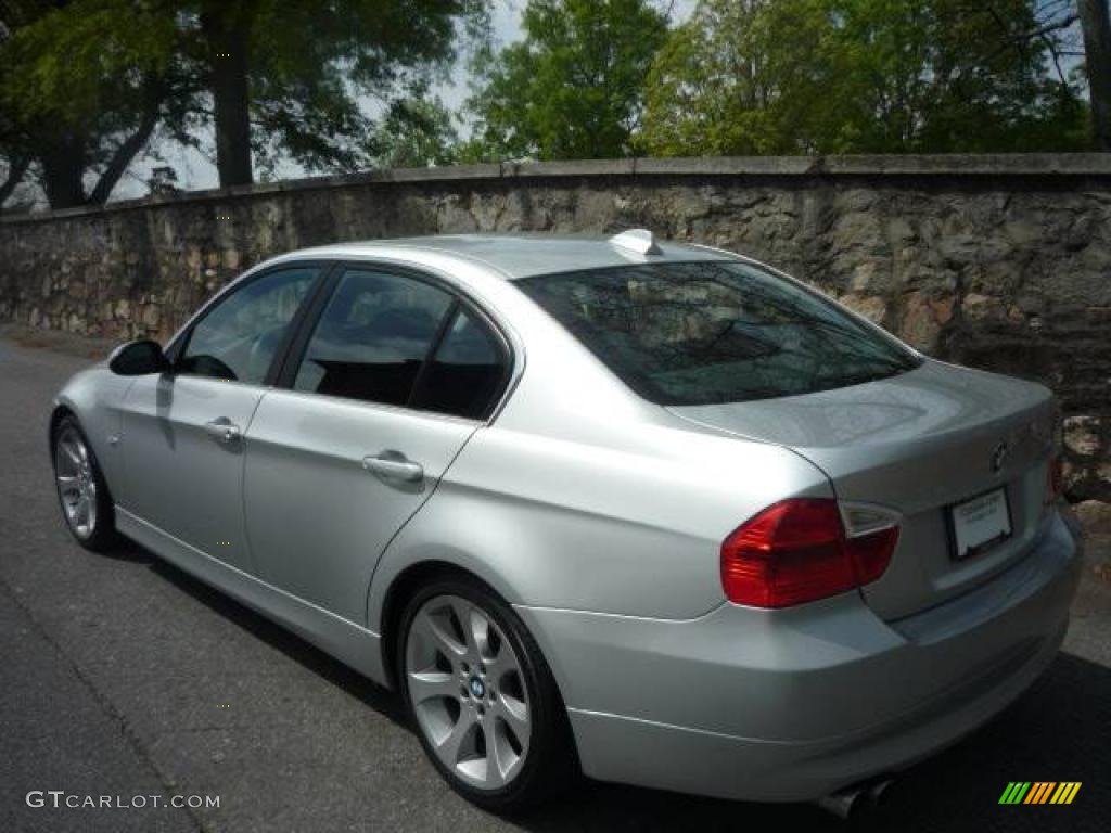 2006 3 Series 330i Sedan - Titanium Silver Metallic / Black photo #16