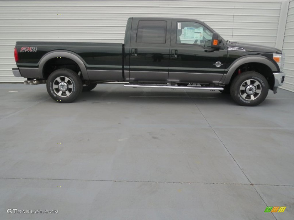 Green Gem Metallic 2013 Ford F350 Super Duty Lariat Crew Cab 4x4 Exterior Photo #76802078