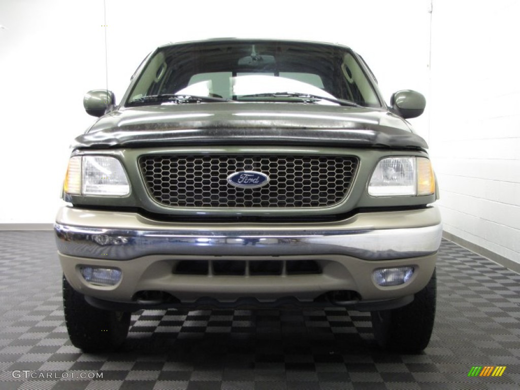 2003 F150 King Ranch SuperCrew 4x4 - Estate Green Metallic / Castano Brown Leather photo #2