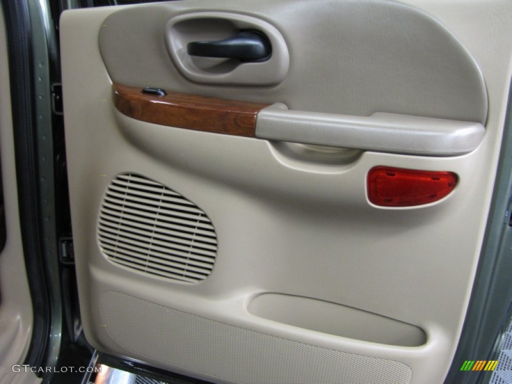 2003 F150 King Ranch SuperCrew 4x4 - Estate Green Metallic / Castano Brown Leather photo #14