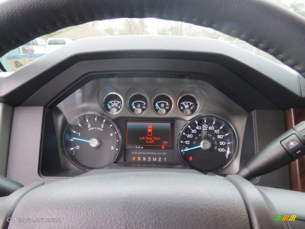 2013 Ford F350 Super Duty Lariat Crew Cab 4x4 Gauges Photo #76802270