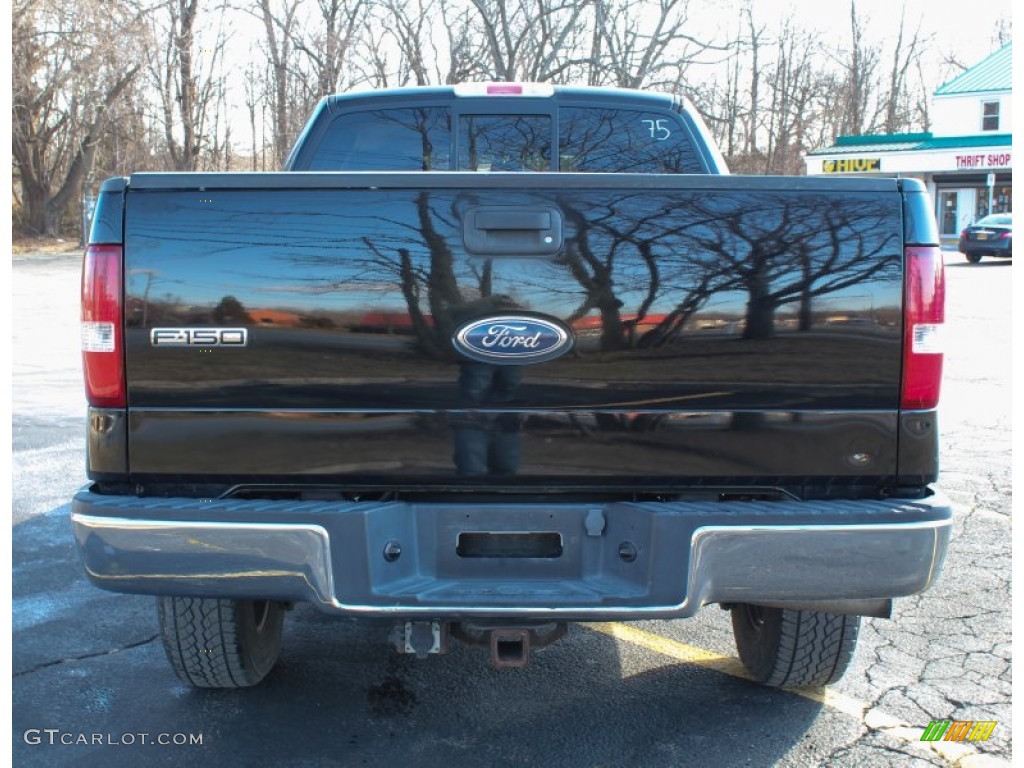 2004 F150 STX SuperCab 4x4 - Black / Medium/Dark Flint photo #5