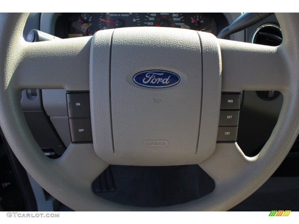 2004 F150 STX SuperCab 4x4 - Black / Medium/Dark Flint photo #15