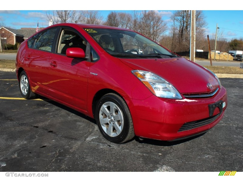 Barcelona Red Metallic 2007 Toyota Prius Hybrid Exterior Photo #76803137