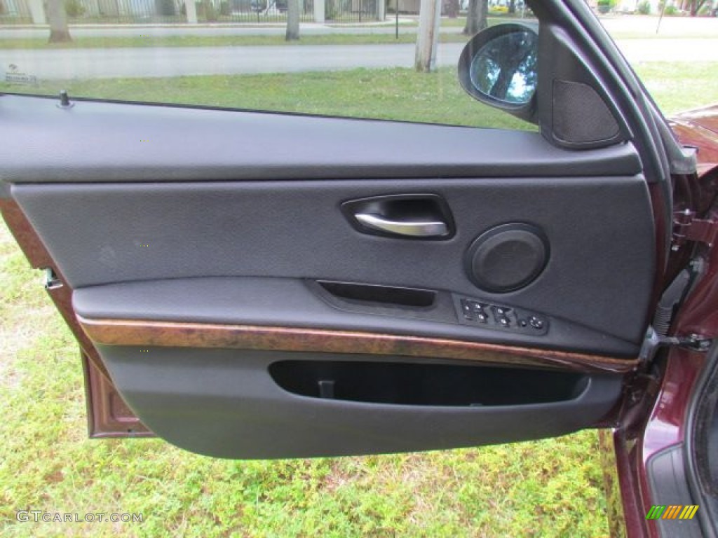 2007 BMW 3 Series 328i Sedan Black Door Panel Photo #76805031