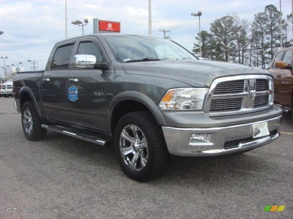 2010 Ram 1500 Big Horn Crew Cab 4x4 - Mineral Gray Metallic / Dark Slate/Medium Graystone photo #6