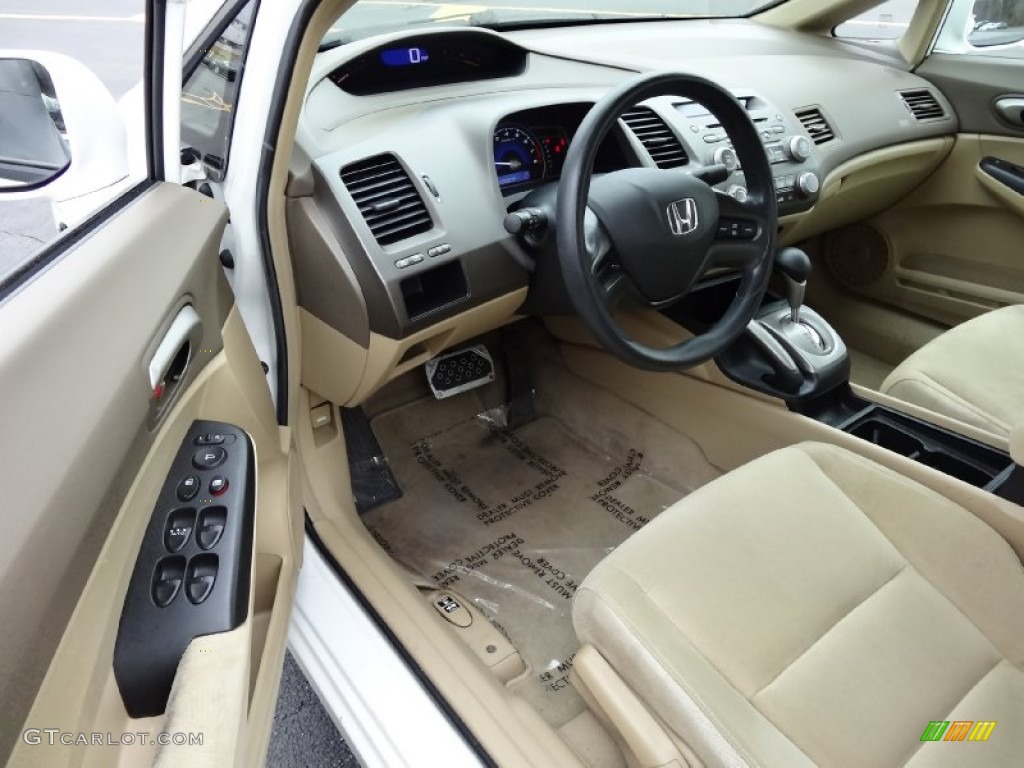 Ivory Interior 2008 Honda Civic LX Sedan Photo #76805679