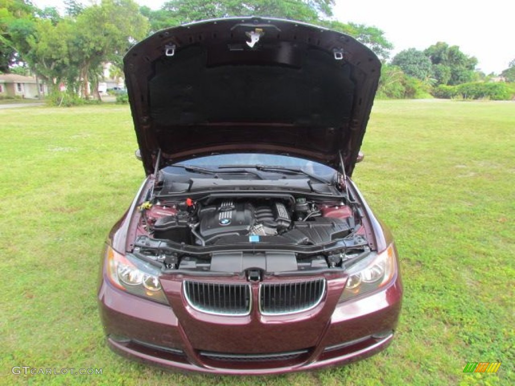 2007 3 Series 328i Sedan - Barbera Red Metallic / Black photo #53