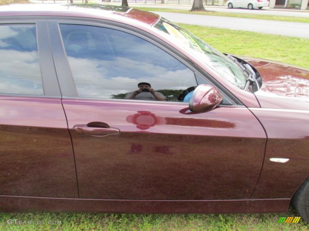 2007 3 Series 328i Sedan - Barbera Red Metallic / Black photo #60