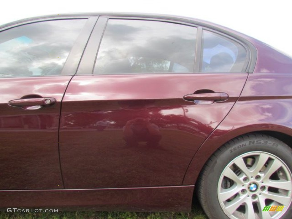 2007 3 Series 328i Sedan - Barbera Red Metallic / Black photo #77