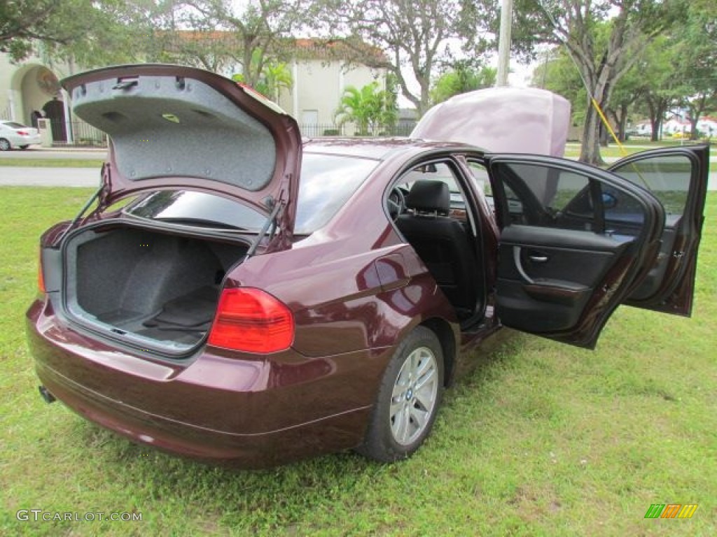 2007 3 Series 328i Sedan - Barbera Red Metallic / Black photo #86