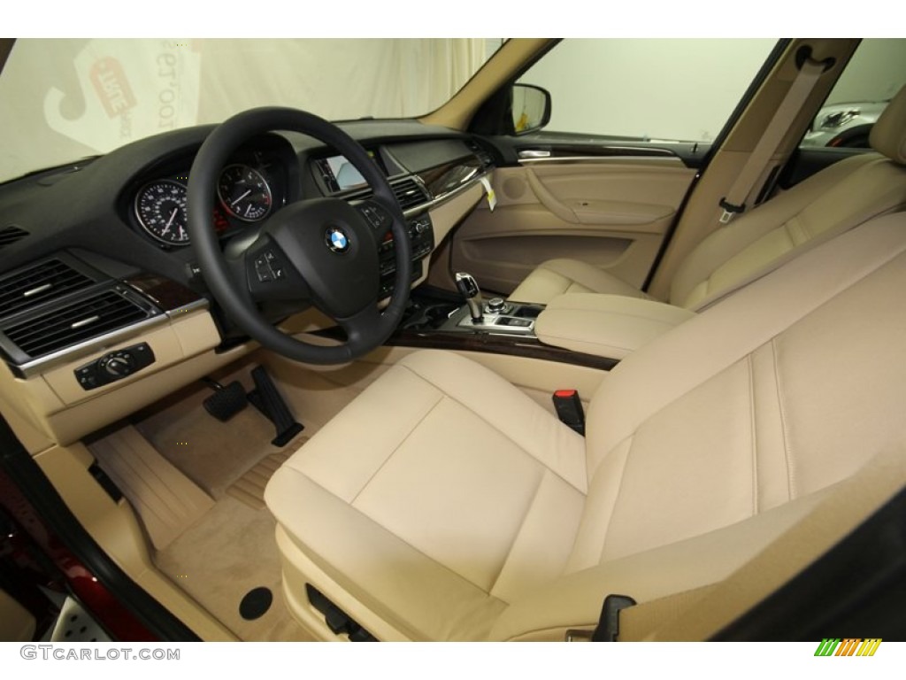 Sand Beige Interior 2013 BMW X5 xDrive 35i Premium Photo #76806897
