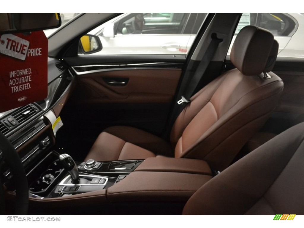 Cinnamon Brown Interior 2013 BMW 5 Series 528i Sedan Photo #76807128