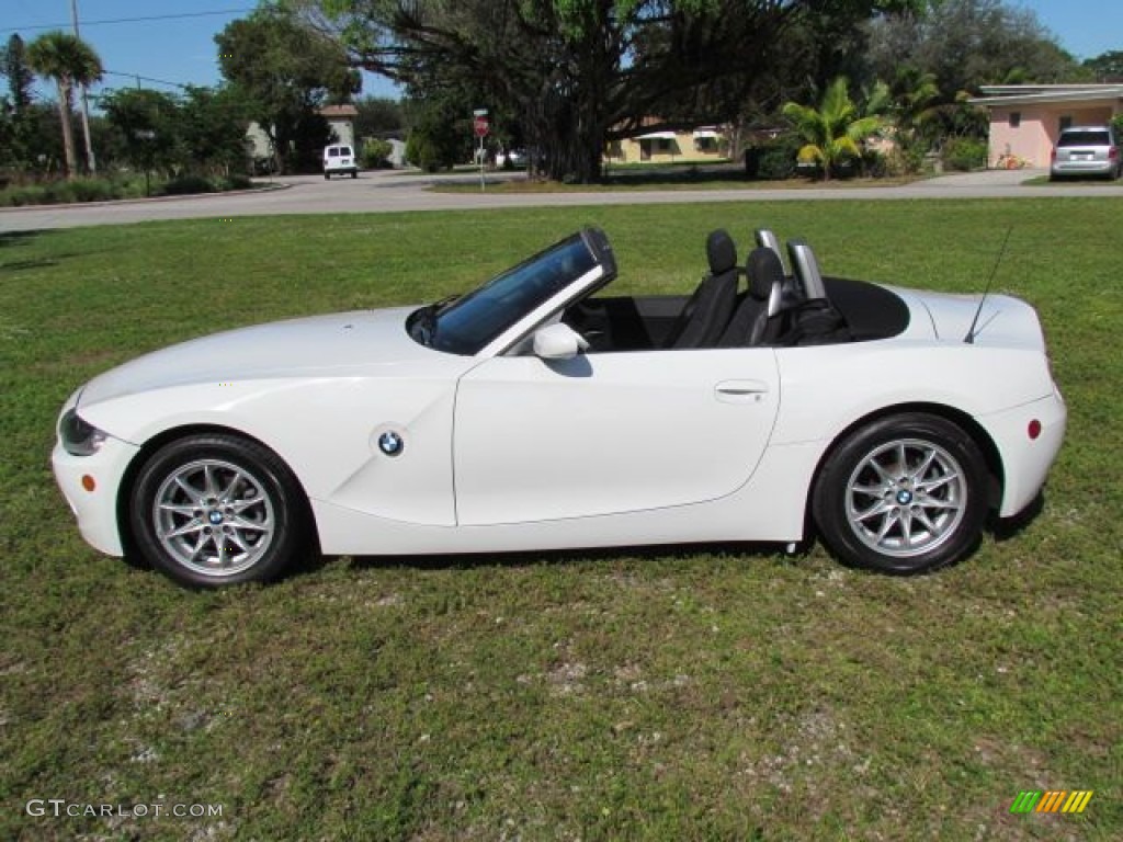 Alpine White 2005 BMW Z4 2.5i Roadster Exterior Photo #76807782