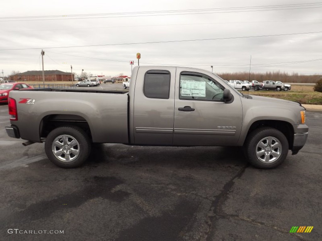 Steel Gray Metallic 2013 GMC Sierra 1500 SLE Extended Cab 4x4 Exterior Photo #76808350
