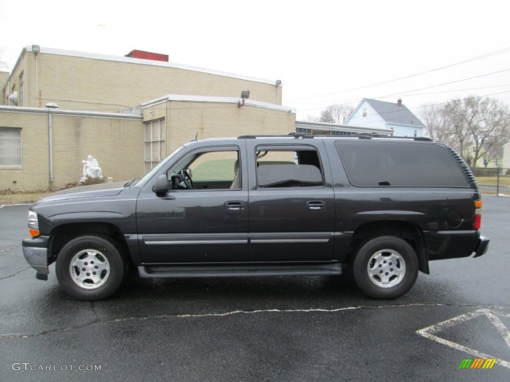 2005 Suburban 1500 LS 4x4 - Dark Gray Metallic / Gray/Dark Charcoal photo #1