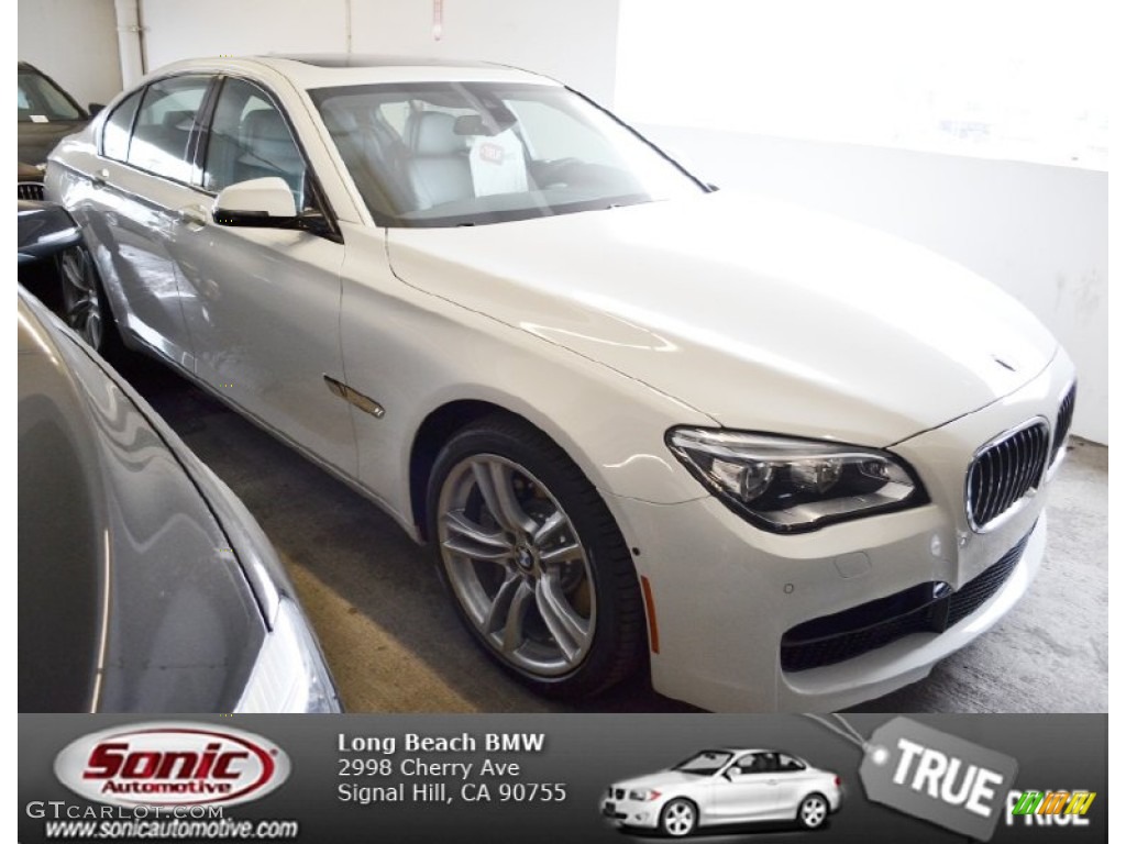2013 7 Series 750i Sedan - Alpine White / Black photo #1