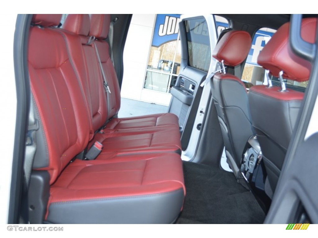 2013 Ford F150 Limited SuperCrew 4x4 Rear Seat Photo #76809166