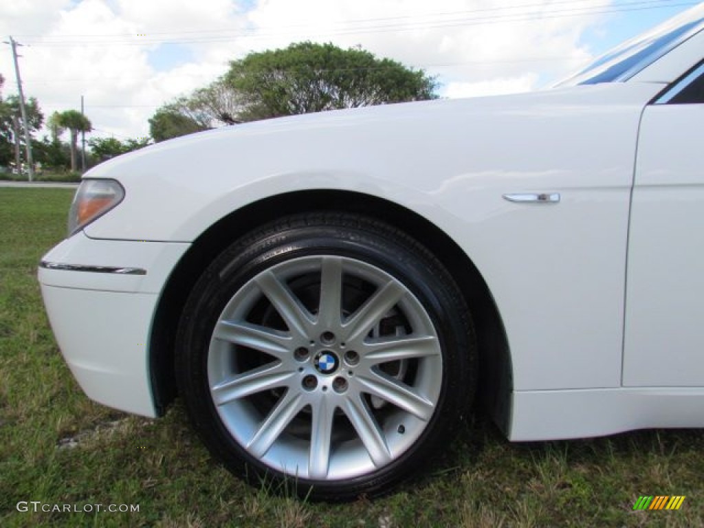 2004 7 Series 745Li Sedan - Alpine White / Dark Beige/Beige III photo #84