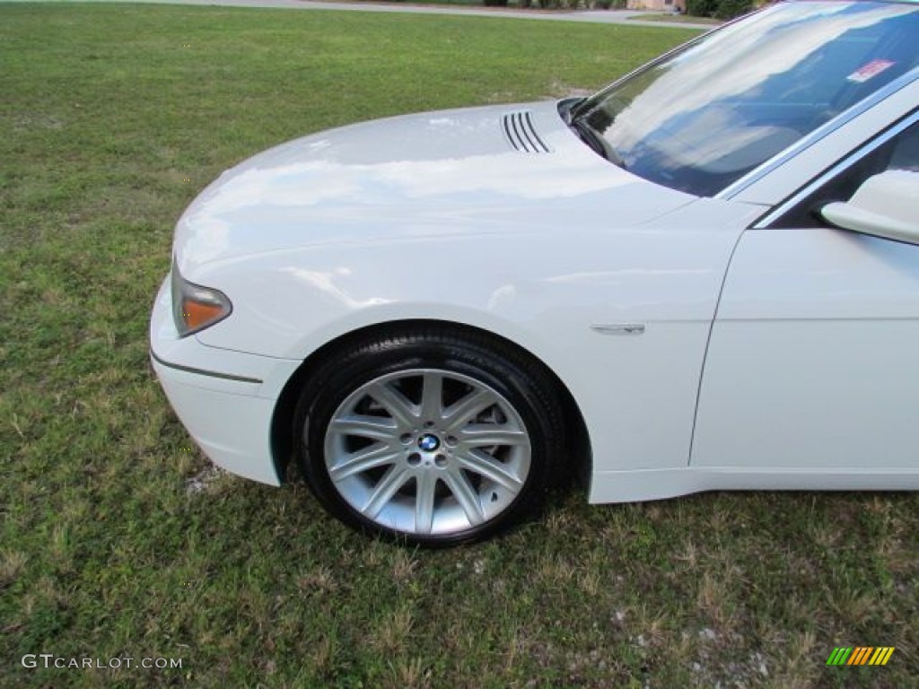2004 7 Series 745Li Sedan - Alpine White / Dark Beige/Beige III photo #85