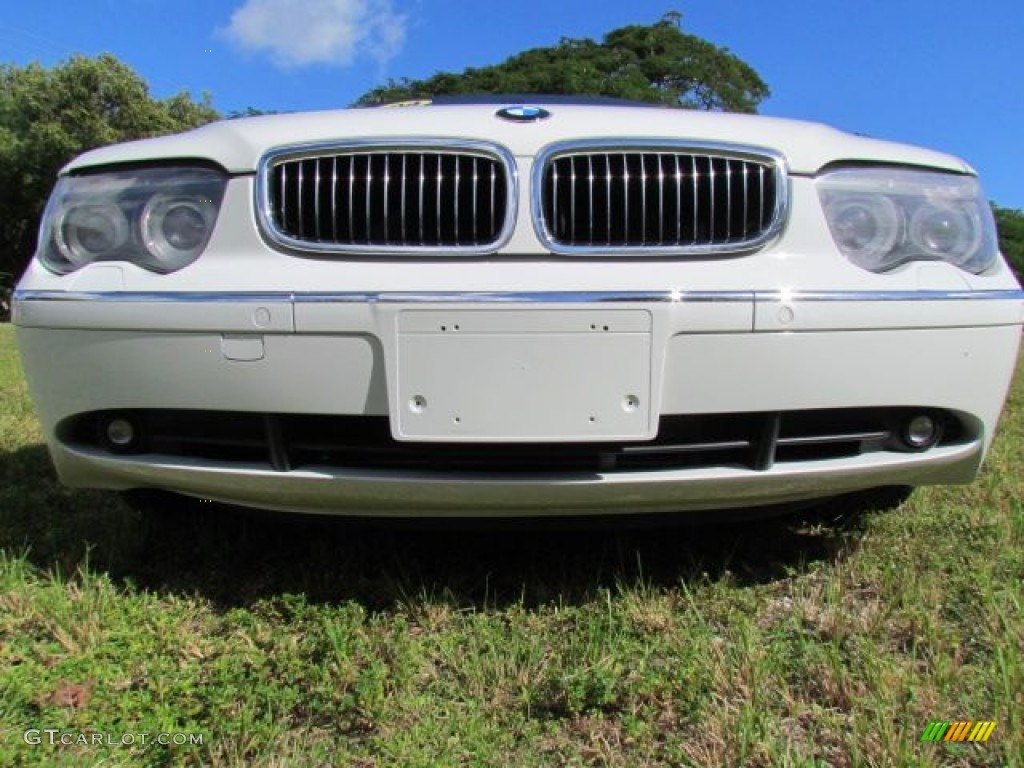 2004 7 Series 745Li Sedan - Alpine White / Dark Beige/Beige III photo #91