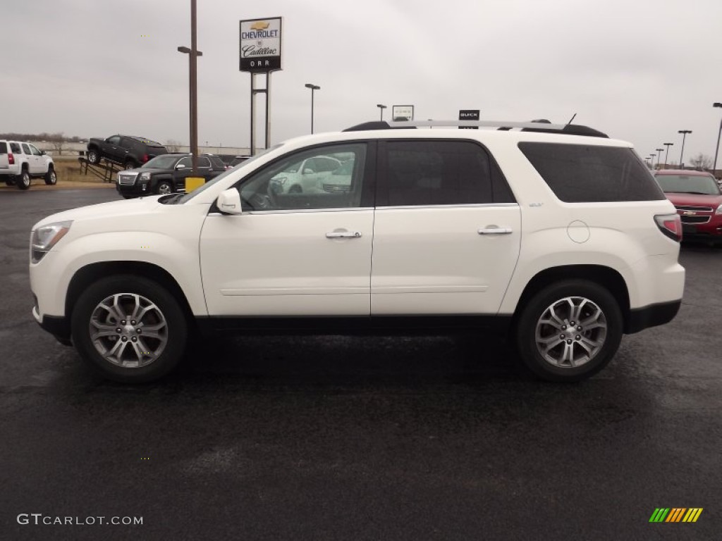 2013 Acadia SLT - Summit White / Light Titanium photo #8