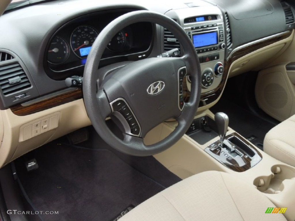 Beige Interior 2011 Hyundai Santa Fe GLS AWD Photo #76810416
