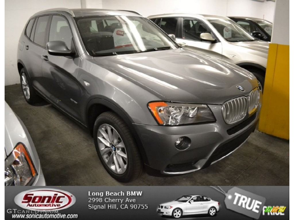 2013 X3 xDrive 28i - Space Gray Metallic / Black photo #1