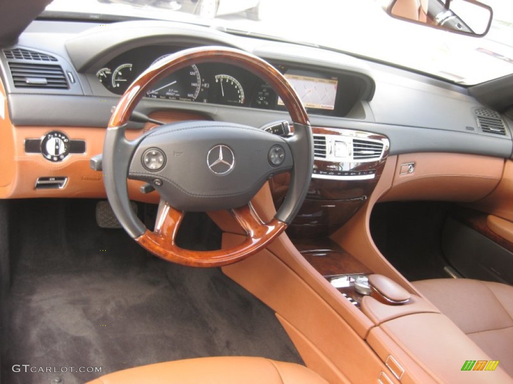 Cognac/Black Interior 2008 Mercedes-Benz CL 550 Photo #76812741