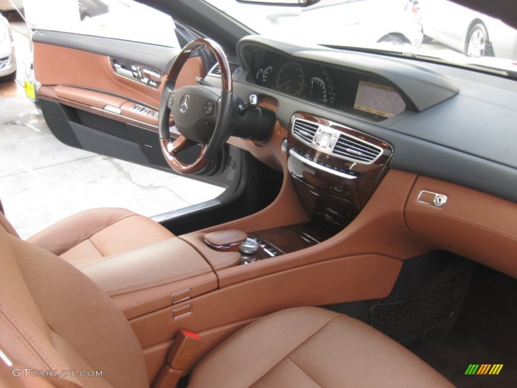 2008 Mercedes-Benz CL 550 Cognac/Black Dashboard Photo #76812780