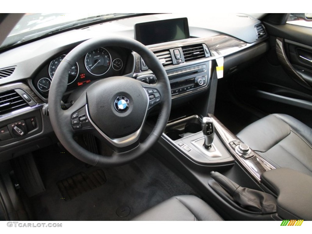 Black Interior 2013 BMW 3 Series 328i xDrive Sedan Photo #76812840