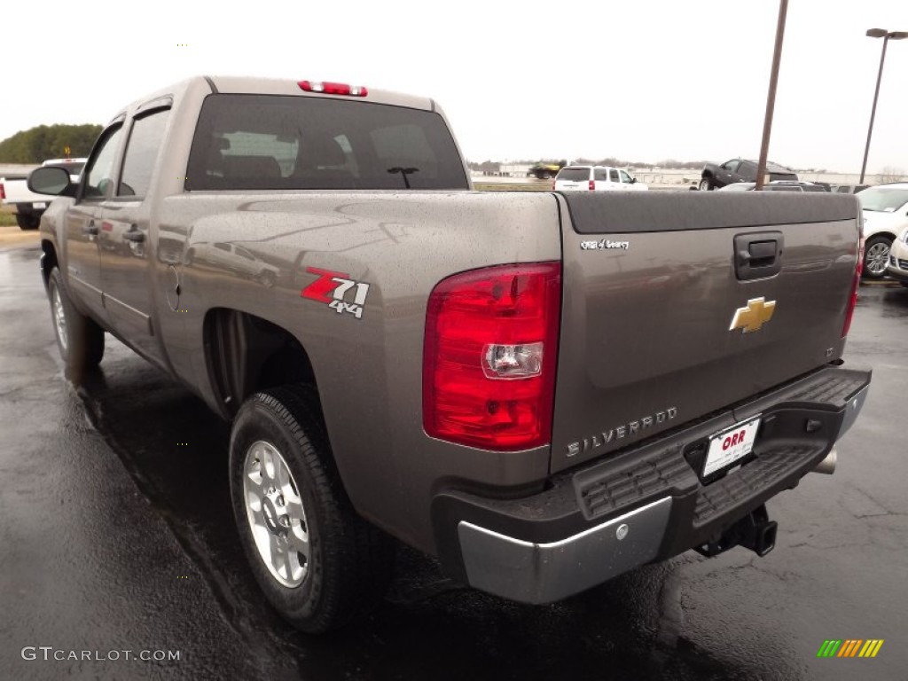 2013 Silverado 2500HD LT Crew Cab 4x4 - Mocha Steel Metallic / Light Cashmere/Dark Cashmere photo #7