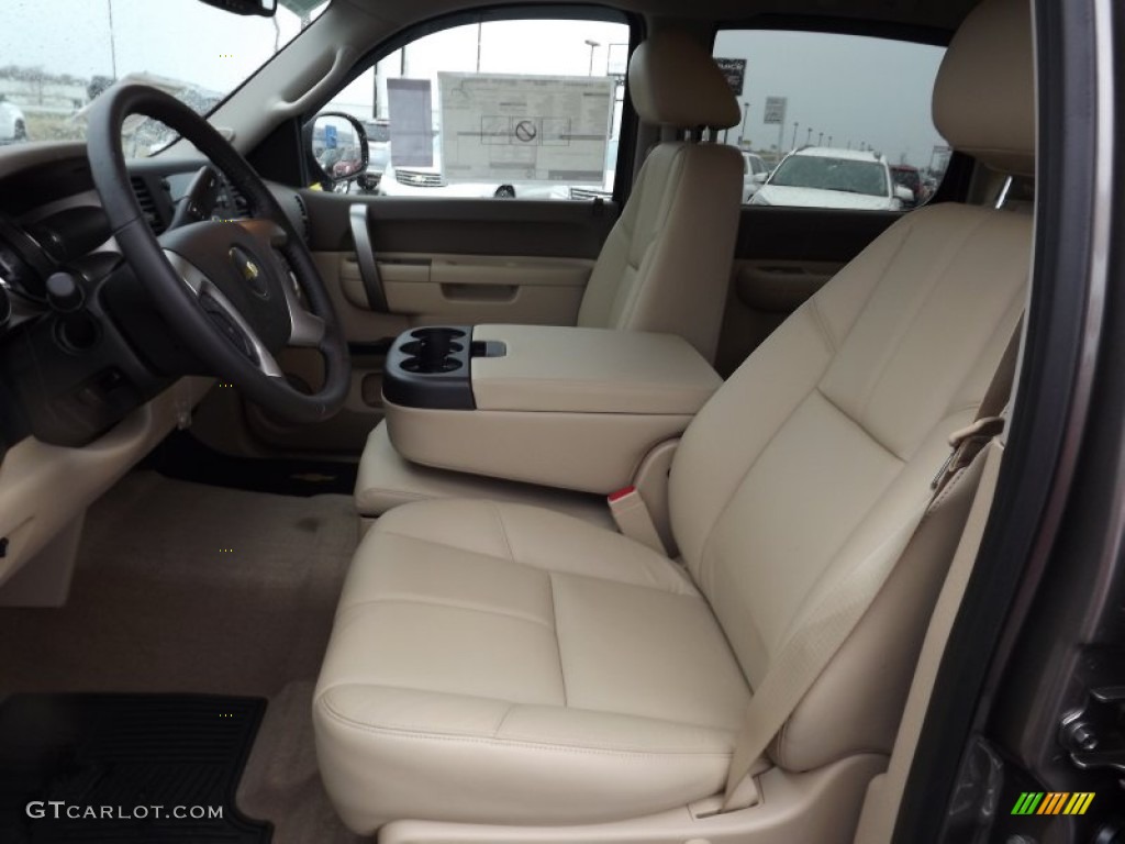Light Cashmere/Dark Cashmere Interior 2013 Chevrolet Silverado 2500HD LT Crew Cab 4x4 Photo #76813014