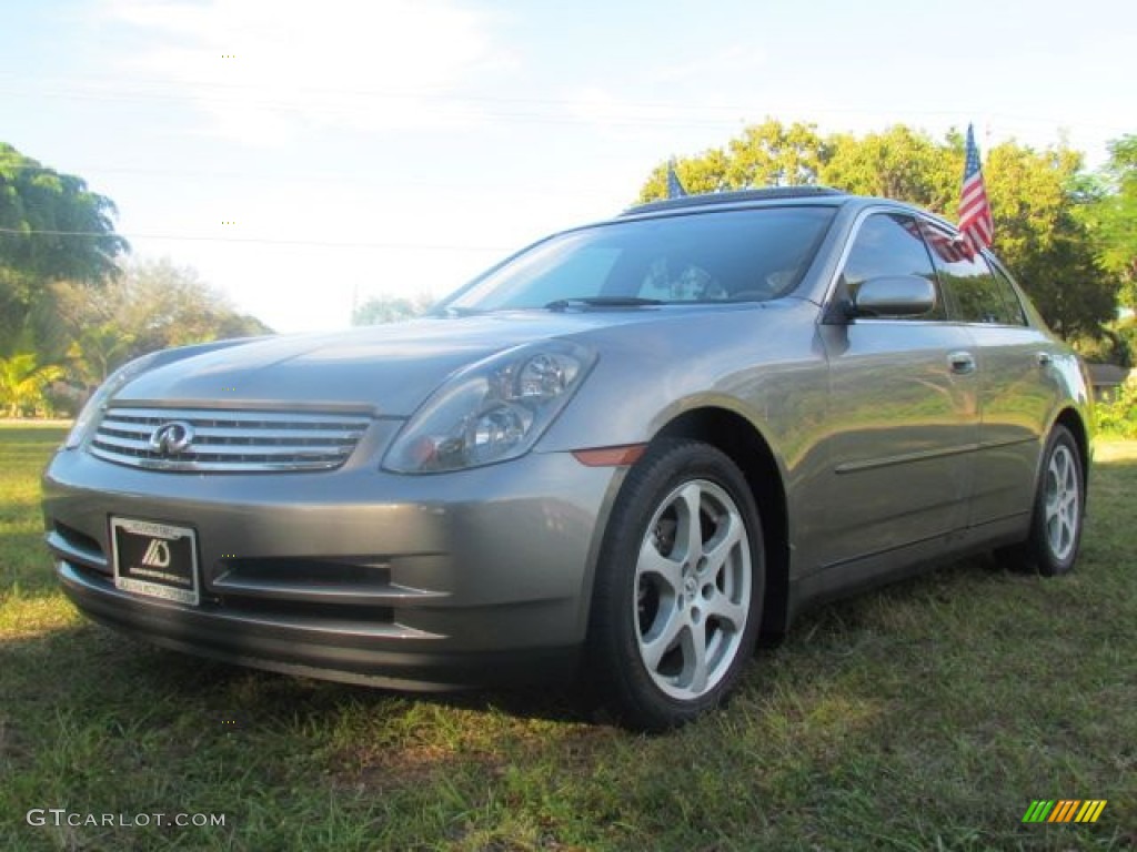 2004 G 35 x Sedan - Diamond Graphite Gray Metallic / Willow photo #1