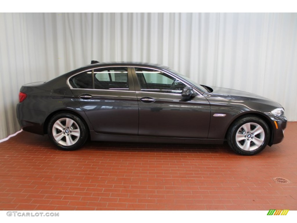 2013 5 Series 528i xDrive Sedan - Dark Graphite Metallic II / Black photo #3