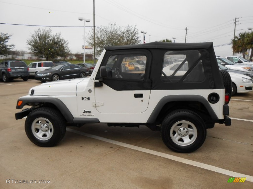 2006 Wrangler X 4x4 - Stone White / Dark Slate Gray photo #4