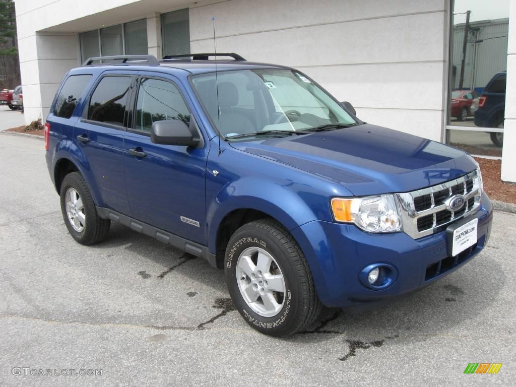 2008 Escape XLT V6 4WD - Vista Blue Metallic / Stone photo #1