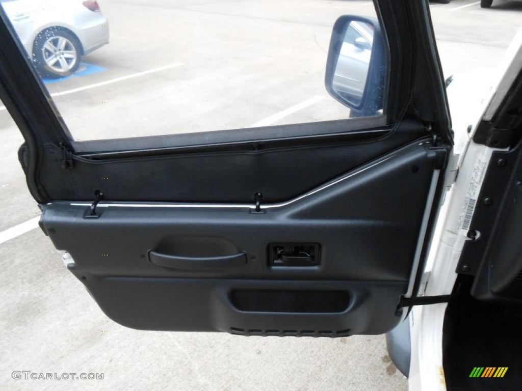 2006 Jeep Wrangler X 4x4 Dark Slate Gray Door Panel Photo #76816233