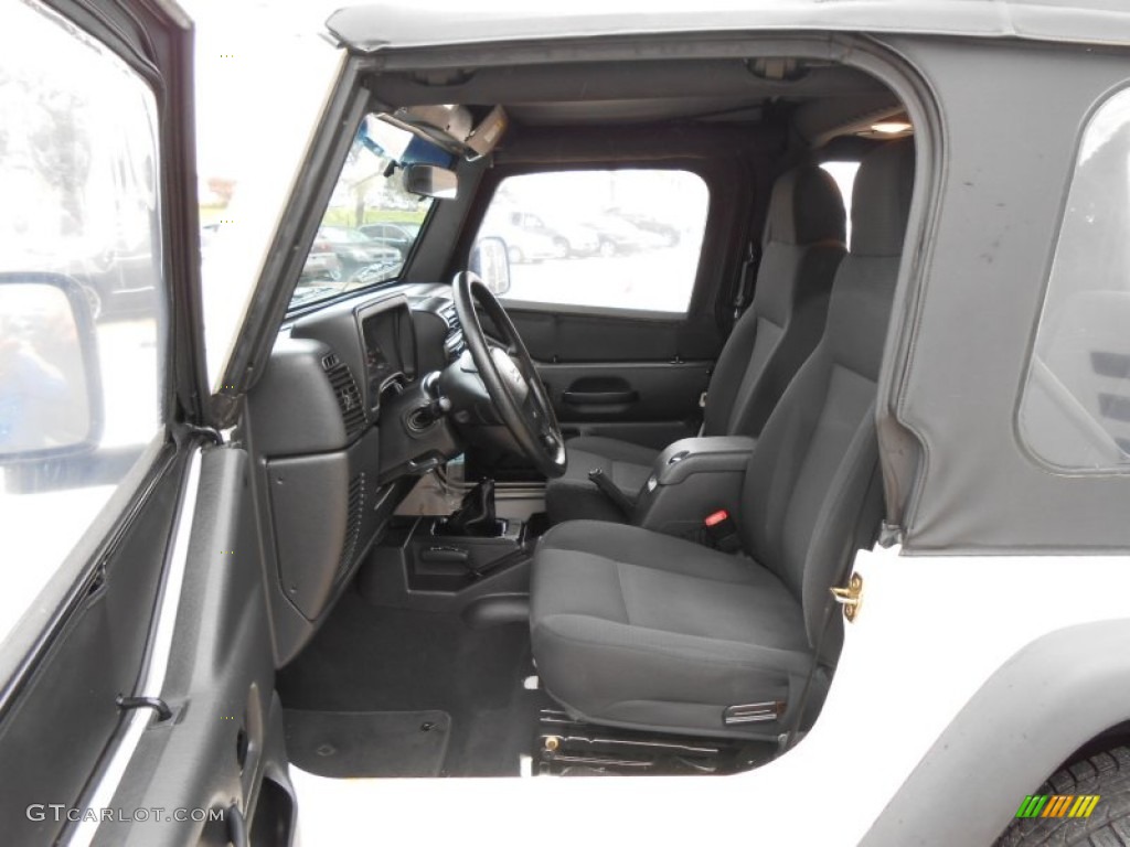 Dark Slate Gray Interior 2006 Jeep Wrangler X 4x4 Photo #76816254