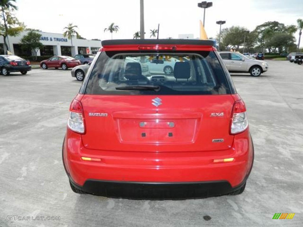 2008 SX4 Crossover Touring AWD - Vivid Red / Black photo #4